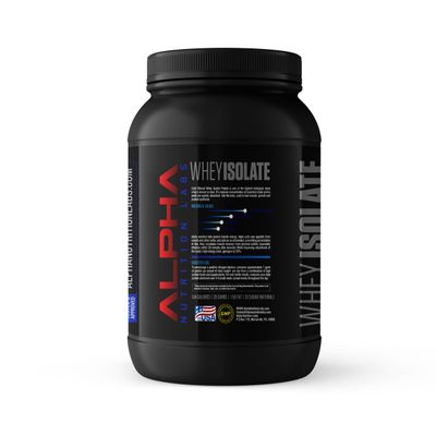 Alpha Nutrition Labs Whey Isolate Protein Powder, 28G of Protein, 2lbs (Chocolate)
