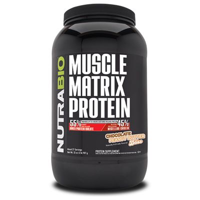 NutraBio Muscle Matrix Protein (Chocolate Peanut Butter, 2 lb (Pack of 1))