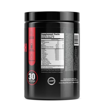 ES FIT Amino Powder - Pre and Post Workout with Electrolytes - BCAA 2:1:1 Ratio, Amino Acids, Superior Taste, Tested and Certified, Fruit Punch Slushie, 30 Servings