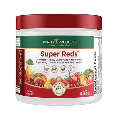 Purity Products Super Reds Powder Phytonutrient Superfood Drink Mix w/FloraGLO Lutein - Phytonutrient Blend containing Polyphenols, Antioxidants &amp; More - 330 Grams - 30 Day Supply