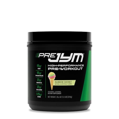 PRE JYM 30 Servings - Rainbow Sherbet