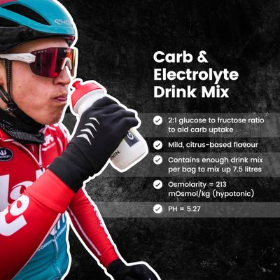 Precision Fuel PF 60 Carb & Electrolyte Drink Mix Powder for Hydration & Energy - Endurance Sports Nutrition, Vegan, Hypotonic - 60g Carb, 1000mg Sodium per Litre - Mild Citrus Flavor