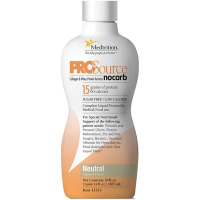 ProSource NoCarb Liquid Protein, Neutral Flavor, 30 Ounce Bottle - 1/Each