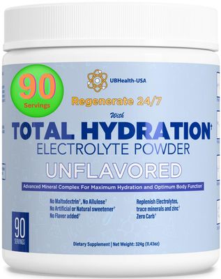 Total Hydration Electrolyte Replacement Mix - Advance Mineral Complex (90 Servings, Unflavored)