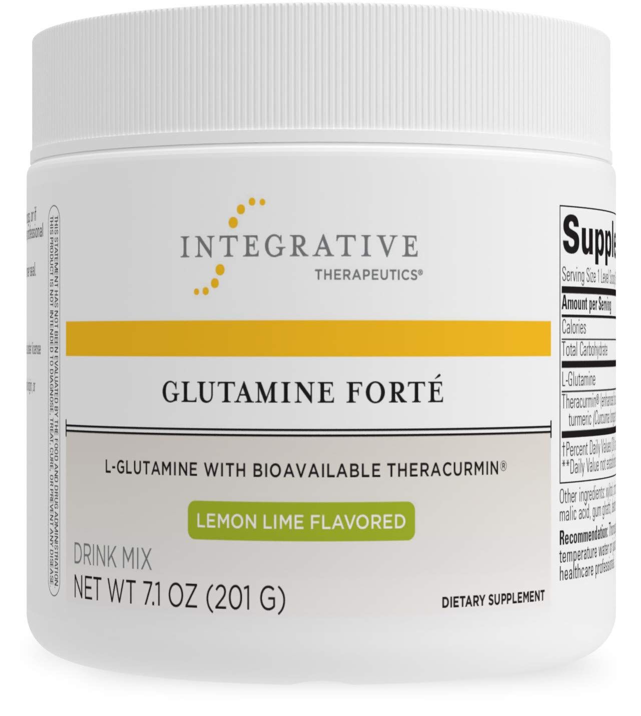 Integrative Therapeutics Glutamine Fort - L-Glutamine Powder for Gut Health Support* - Healthy Gut Support Supplement for Men &amp; Women* - Water-Dispersible Form of Turmeric - 7.09 oz