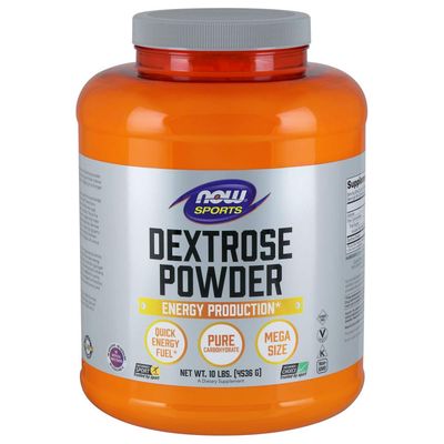 NOW Foods Sports Nutrition, Dextrose Powder (Monosaccharide), Energy Production*, 10-Pound