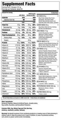 Ultimate Nutrition ISO Mass Xtreme Gainer, Isolate Protein Powder with Creatine, Flavored Protein Powder for Smoothies with 60 Grams of Protein, Strawberry Milkshake, 30 Servings