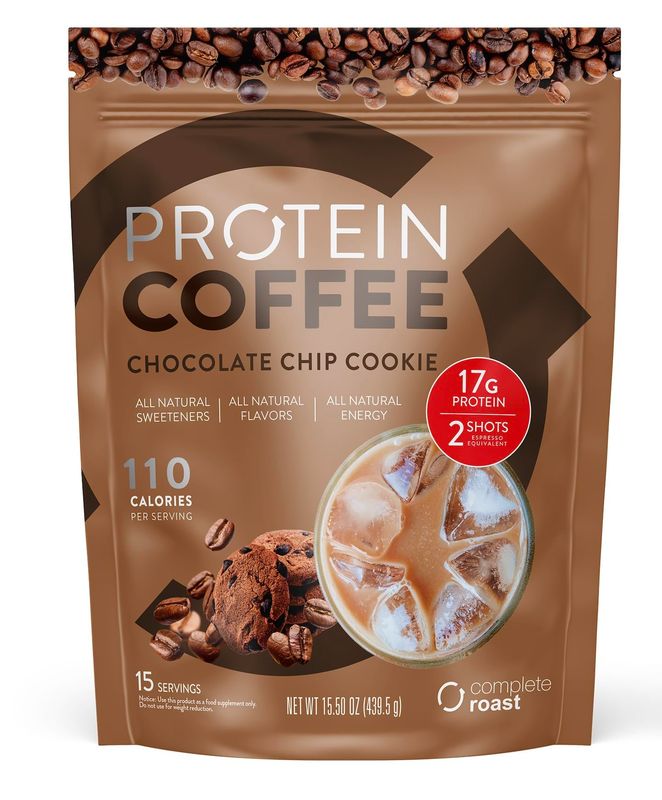 Complete Roast Chocolate chip Cookie Protein Coffee - 30 Servings