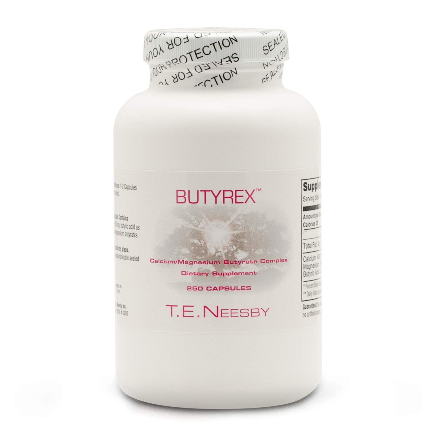 Jigsaw Health Butyrex from T.E. Neesby Dietary Supplement, 600mg, 250 Capsules