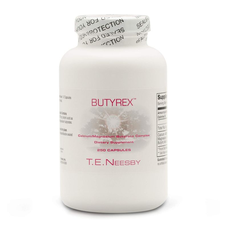 Jigsaw Health Butyrex from T.E. Neesby Dietary Supplement, 600mg, 250 Capsules