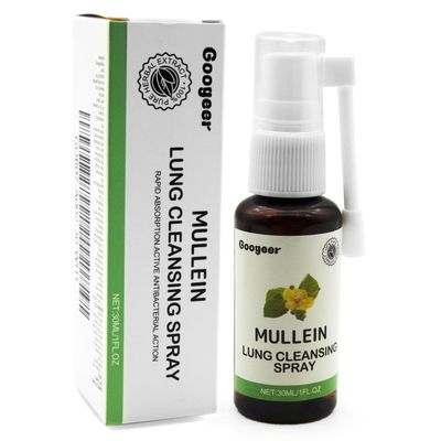 Mullein Lung Cleansing Spray Mullein Leaf Extract Spray Herbal Lung Cleanse Spray Pure Herbal Extract (1 PCS)