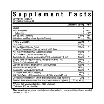 Seeking Health Optimal GI - Digestive & Gastrointestinal Supplement - Digestion Support with N-Acetyl D-Glucosamine & Methylsulfonylmethane - Support GI Barrier with Digestive Support - 150 Capsules