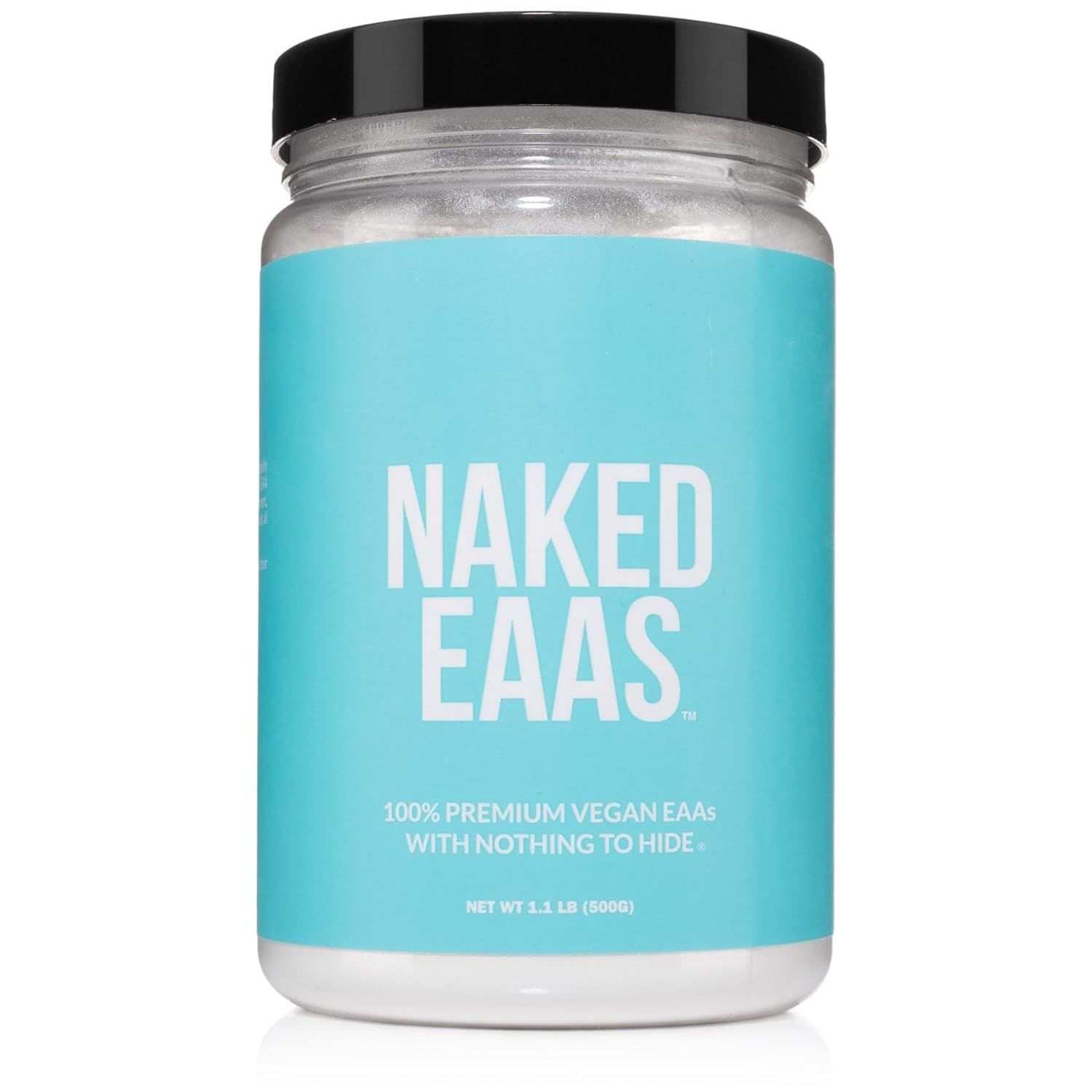 Naked Eaas Amino Acids Powder - 50 Servings - Vegan Unflavored Essential Amino Acids 500 Grams - Instantized All Natural Eaa Powder Supplement
