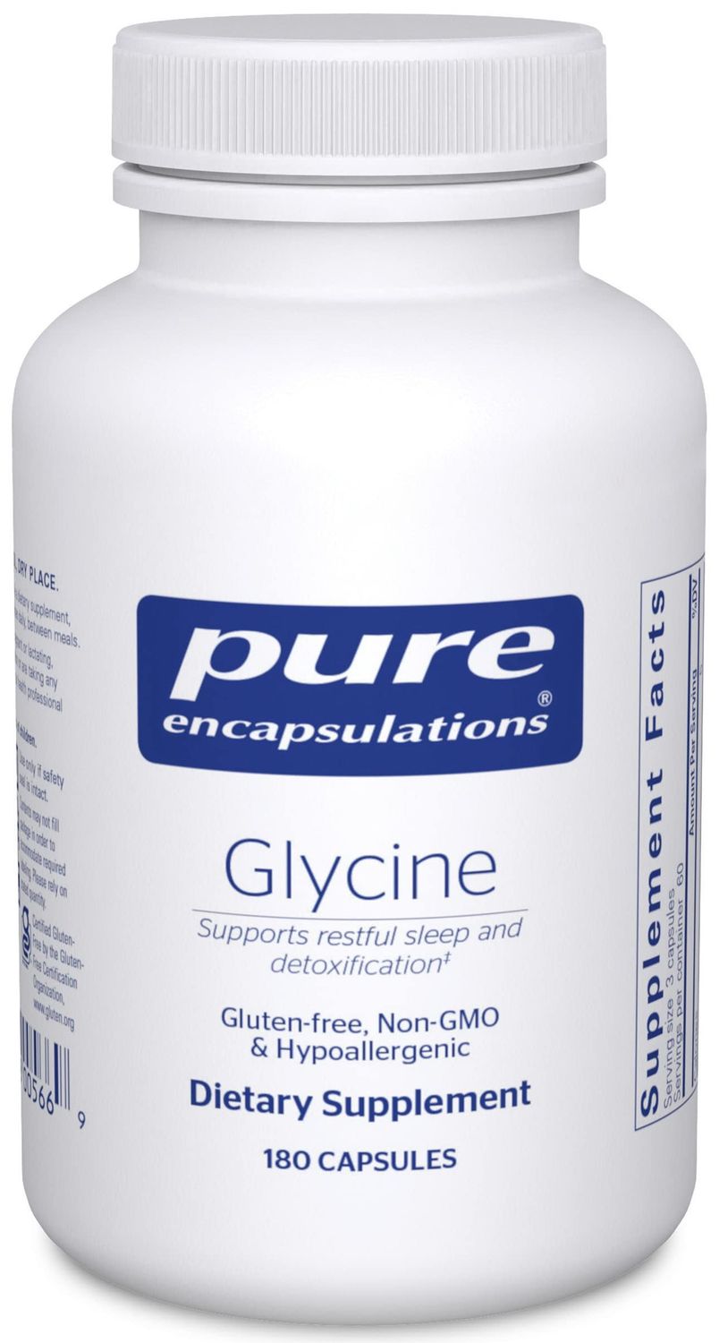 Pure Encapsulations Glycine - Supports Restful Sleep &amp; Liver Detox* - Liver Supplement - Vegan &amp; Gluten-Free - 180 Capsules