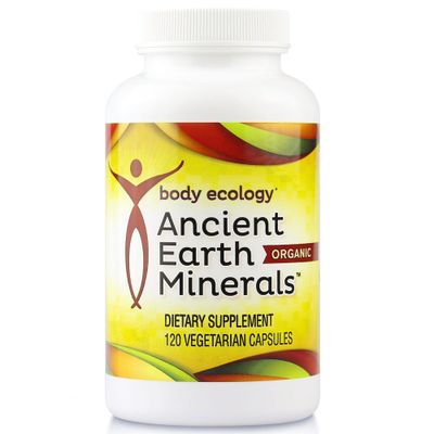 Body Ecology Ancient Earth Minerals | 100% Plant-Derived Trace Mineral Supplement | Builds Immunity| Promotes Detoxification | Non-GMO | 120 Vegetarian Capsules