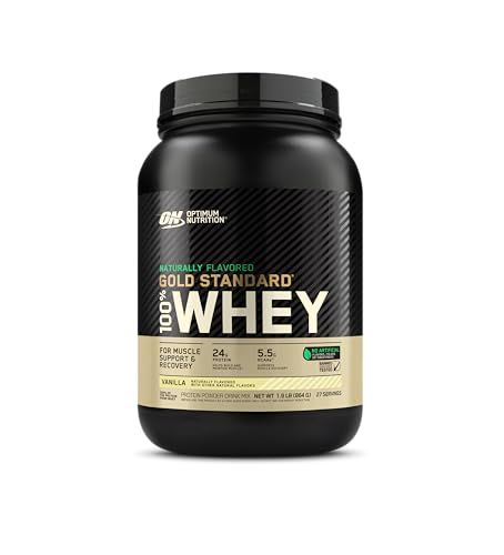Optimum Nutrition Gold Standard 100% Whey Protein Powder, Naturally Flavored Vanilla, 1.9 Pound (Packaging May Vary)