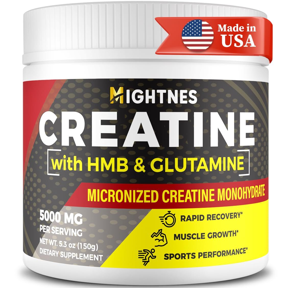Creatine Monohydrate - Creatine Powder for Men - Creatine for Women - Creatine HMB - Micronized Creatine Powder - Creatine Glutamine| for Muscle Growth &amp; Recovery| Creatine 3000mg Per Serv, Unflavored
