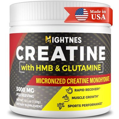 Creatine Monohydrate - Creatine Powder for Men - Creatine for Women - Creatine HMB - Micronized Creatine Powder - Creatine Glutamine| for Muscle Growth &amp; Recovery| Creatine 3000mg Per Serv, Unflavored