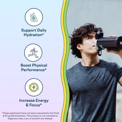 Feel Goods Hydration Hero, 1,000mg Electrolytes Powder, Sugar Free, Magnesium, Organic Coconut Water, L Theanine, Vitamin C & B12, Non GMO, Keto, Vegan, Electrolyte Packets | Guava Fresca, 15 Count