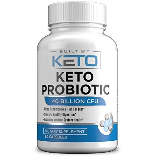 Keto Probiotics with Prebiotic - Digestive &amp; Gut Health - Supports Occasional Constipation, Diarrhea, Gas &amp; Bloating - Probiotics for Women &amp; Men - Ketogenic Diet Probiotic - 60 Capsules