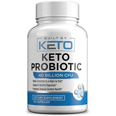 Keto Probiotics with Prebiotic - Digestive &amp; Gut Health - Supports Occasional Constipation, Diarrhea, Gas &amp; Bloating - Probiotics for Women &amp; Men - Ketogenic Diet Probiotic - 60 Capsules