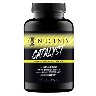 Nugenix Catalyst - Enhanced Muscle Builder and Muscle Recovery, Train Harder, Increase Performance - 90 Capsules