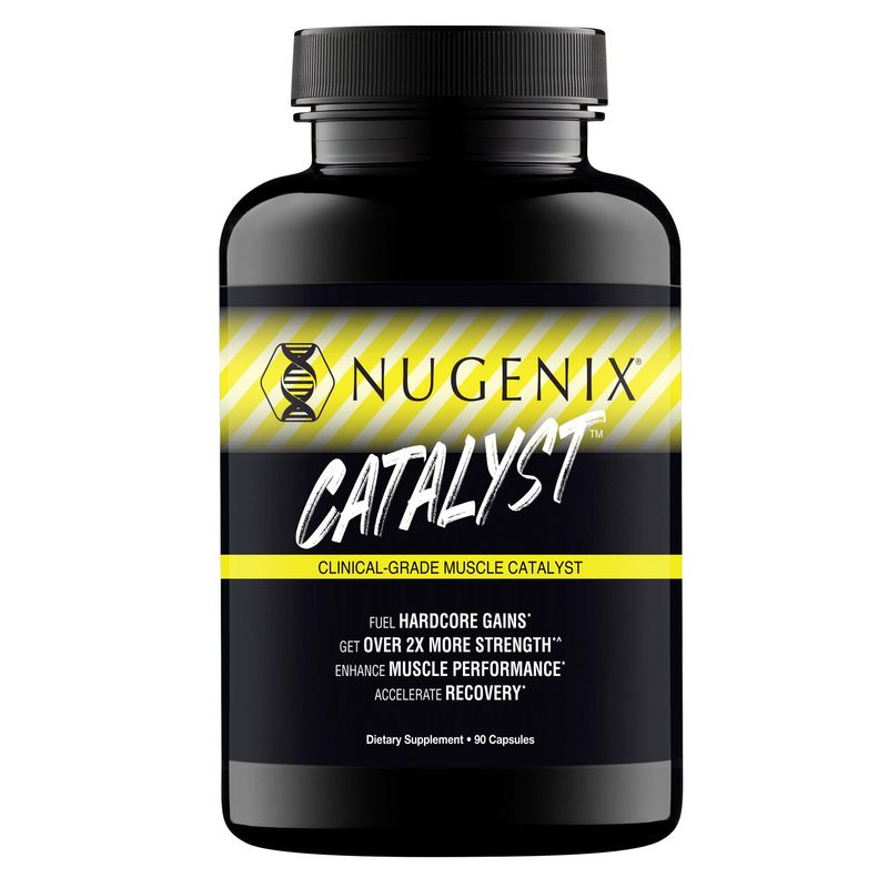 Nugenix Catalyst - Enhanced Muscle Builder and Muscle Recovery, Train Harder, Increase Performance - 90 Capsules