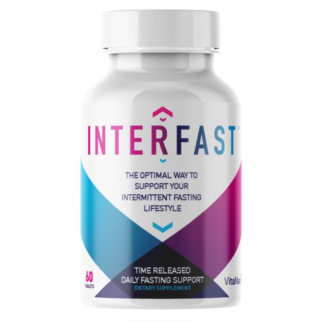 InterFast Advanced Biohacker, Intermittent Fasting Supplement, Metabolic Vitamins, with B12, B6, Electrolytes, Metabolism Booster, Weight Loss Supplement, 80mg Caffeine (30 Servings)