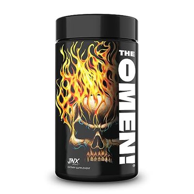 JNX SPORTS The Omen! Thermogenic Fat Burner - Dietary Supplement for Men &amp; Women with L Carnitine | Appetite Suppressant &amp; Metabolism Booster | 100 Capsules
