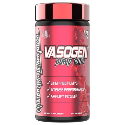 VMI Sports | Vasogen Ultra Nitric Oxide Booster | Stim Free Pre Workout for Strength, Endurance &amp; Muscle Building | Vasodilator and Nitric Oxide Supplement (60 Capsules)