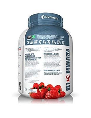 Dymatize ISO100 Hydrolyzed 100% Whey Protein Isolate Strawberry -- 5 lbs