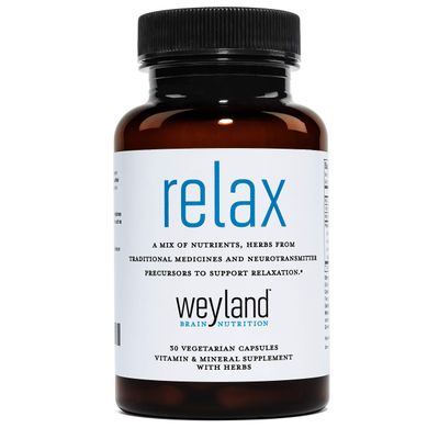 Weyland Brain Nutrition Relax - Natural Sleep Support Supplement with GABA, L-Theanine, Valerian Root, 5-HTP, Lemon Balm - Calm and Relaxation Aid - 30 Vegetarian Capsules