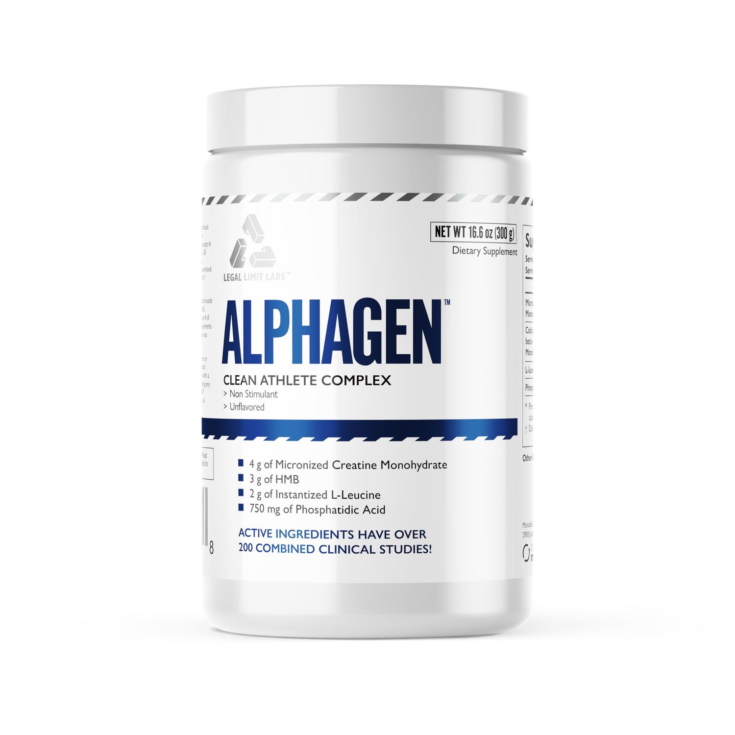 Legal Limit Labs Alphagen- Clean Athlete Complex- creatine, HMB, L-Leucine, and Phosphatidic Acid - Lean Muscle 30 Servings