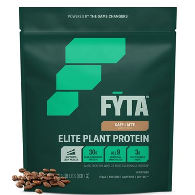 FYTA Vegan Protein Powder - Plant Based Protein Powder with Better Taste &amp; Texture Than Whey Protein - 30g Non-GMO &amp; Dairy Free Protein Powder Vegan - Protein Powder for Women &amp; Men - Cafe Latte 630g