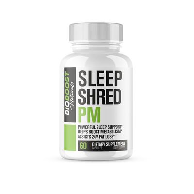 Sleep Shred PM | Night Time Fat Burner Weight Loss Pills for Women &amp; Men + Appetite Suppressant | Shred Fat While You Sleep | Powerful Sleep Aid, Belly Fat Burner | Metabolism Booster - 60 Capsules