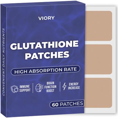 Glutathione Patches (Pack of 60) - 100% Natural Patch for Women and Men - Energy, Focus &amp; Body Support - Enhanced Formula