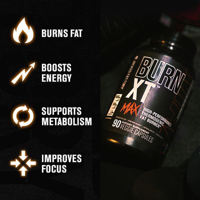 Jacked Factory Burn-XT Max - High-Performance Thermogenic Fat Burner &amp; Appetite Suppressant for Weight Loss w/PurCaf Organic Caffeine, MitoBurn, Green Tea, Acetyl L Carnitine &amp; More - 90 Capsules