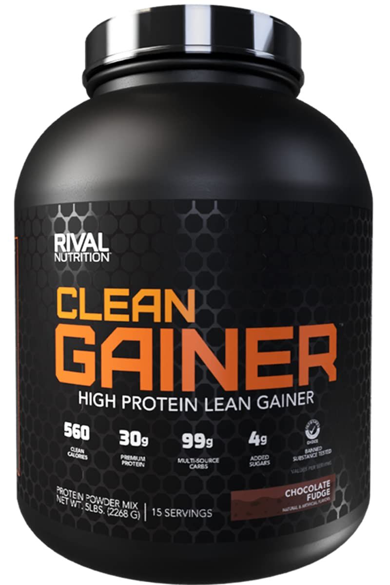 Rivalus Clean Gainer - Chocolate Fudge, 5lbs