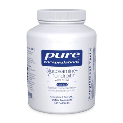Pure Encapsulations Glucosamine Chondroitin with MSM - Supports Joint Health &amp; Normal Cartilage Formation* - Maintains Enzyme Activity - Gluten-Free &amp; Non-GMO - 360 Capsules