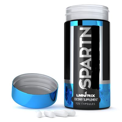 LMNITRIX Spartn - Testosterone Booster for Men &amp; Women - Estrogen Blocker Supplement with DIM &amp; D-Aspartic Acid (DAA) - Top Testosterone Supplement for Muscle Growth &amp; Strength - 120ct