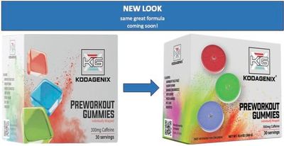 Kodagenix Pre Workout Gummies for Men and Women with Caffeine, L-Citrulline and Beta Alanine - World's First Preworkout Gummy - High Stim Preworkout for Men and Women - USA-Made - 30 Servings