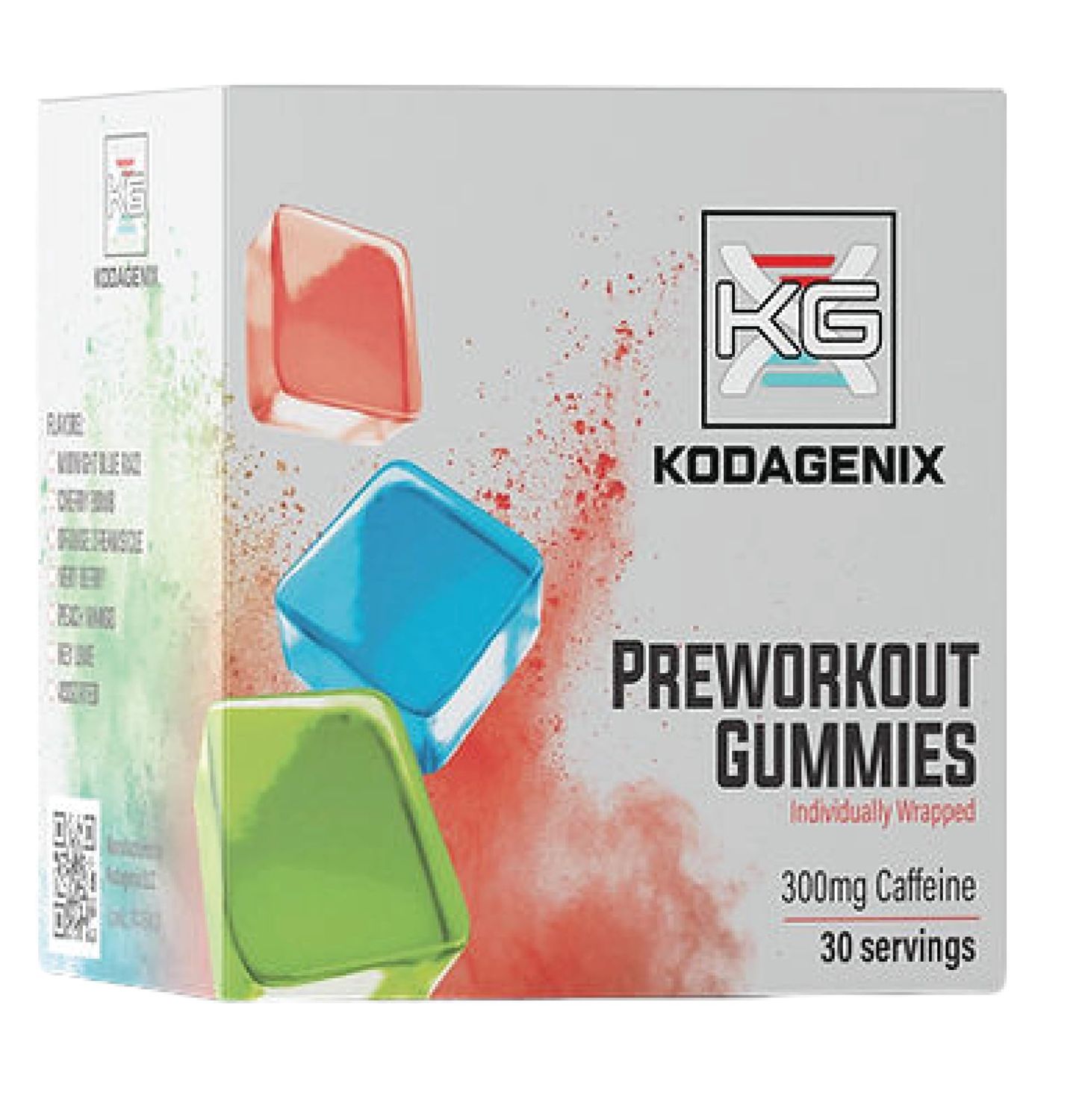 Kodagenix Pre Workout Gummies for Men and Women with Caffeine, L-Citrulline and Beta Alanine - World&#39;s First Preworkout Gummy - High Stim Preworkout for Men and Women - USA-Made - 30 Servings