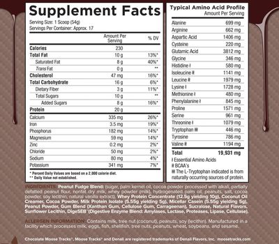 Core Nutritionals Pudd'n, Decadent Protein Pudding Mix, Full Disclosure Casein Blend, Sustained Release, 20G Protein, 17 Servings (Chocolate Moose Tracks, 2 lb)