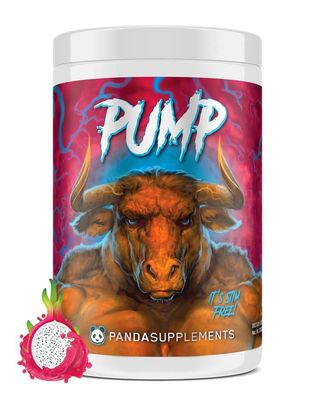 Underground Bio Labs Panda Supps Pump, Pre-Workout, No-Clump Formula w/10G L-Citrulline Malate, Alpha GPC, Lions Mane,CognatiQ,VasoDrive-AP 40 Scoops (Rainbow Dragonfruit)