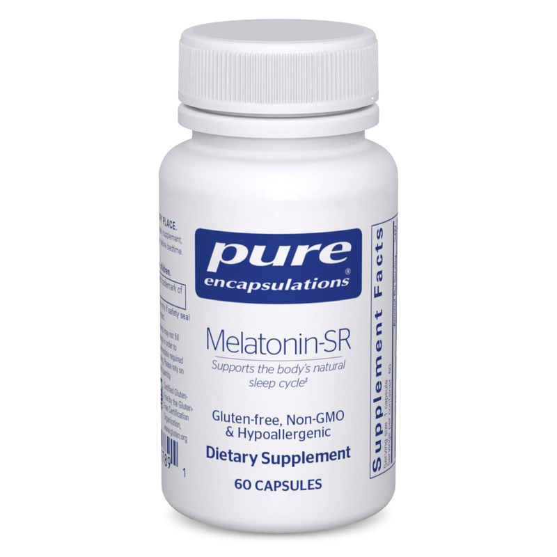 Pure Encapsulations Melatonin-SR - Extended Release Melatonin - Supports Restful Sleep* - Sleep Supplement - Gluten Free &amp; Vegan - 60 Capsules