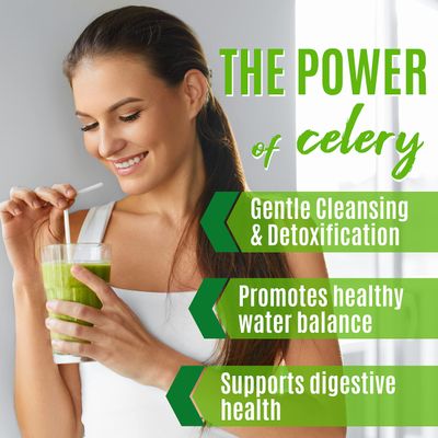 COUNTRY FARMS Super Celery Powder, 100% Celery Powder, Supports Healthy Digestion, Helps Cleanse &amp; Detoxify, Antioxidant Support, 40 Servings, 11.3 Ounce (Pack of 1)