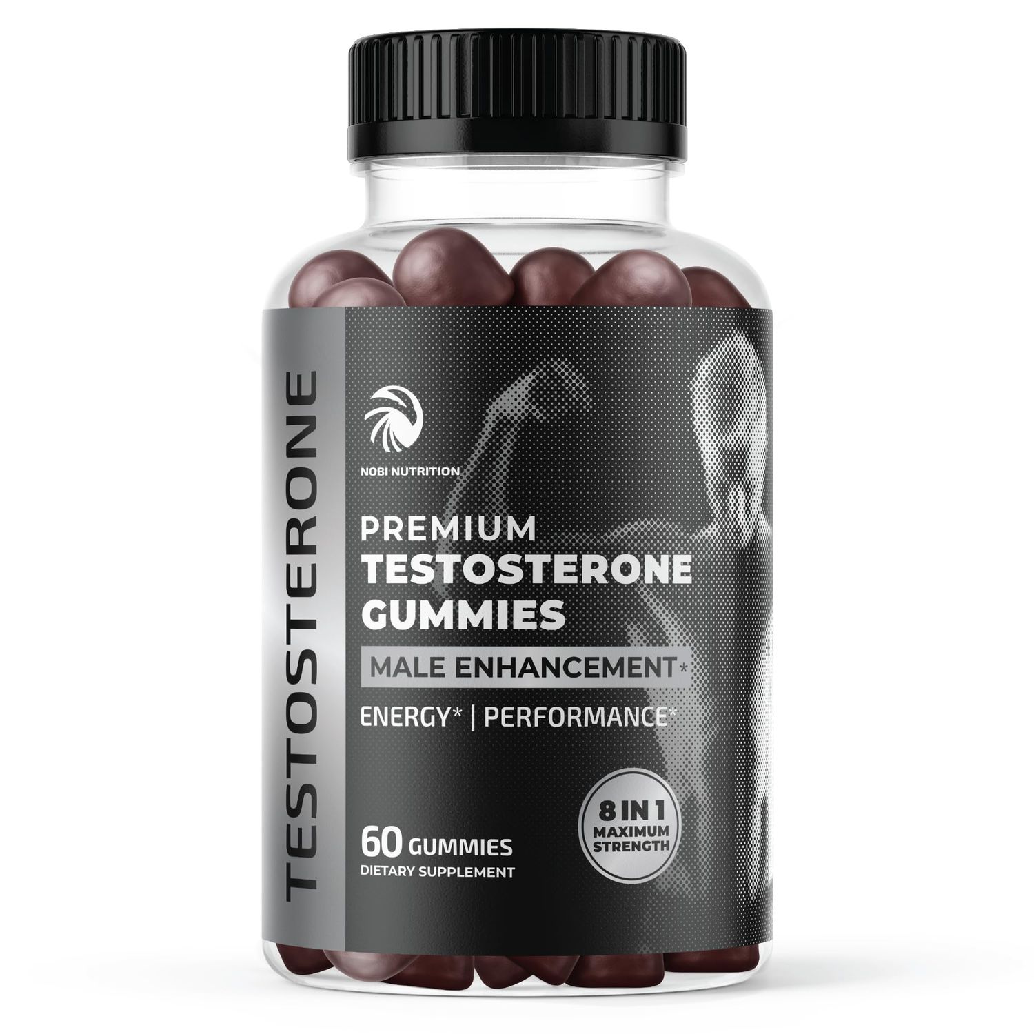 Testosterone Supplement for Men for Muscle Growth, Stamina &amp; Performance | Testosterone Booster Muscle Builder for Men | Test Boost Max for Men Gummy | Test Booster Mens Health &amp; Male Enhancement 60ct