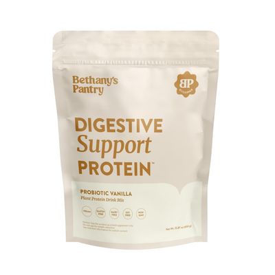 Nuzest Digestive Support Protein Probiotics for Digestive Health - Clean Lean Protein - Premium Vegan Pea Protein Powder - Plant Based - 20 Servings, 1 Pound (Pack of 1) - Vanilla