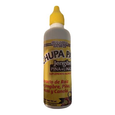 Set 2x1 - Tea CHUPA Grass & Panza + Drops Chupa Grasa Extract, Tea Based ONGINGER Root, PINNEAPPLE, Flaxseed & Cinnamon (30 Tea Bags/0.10 oz Each + 90ml Drops)