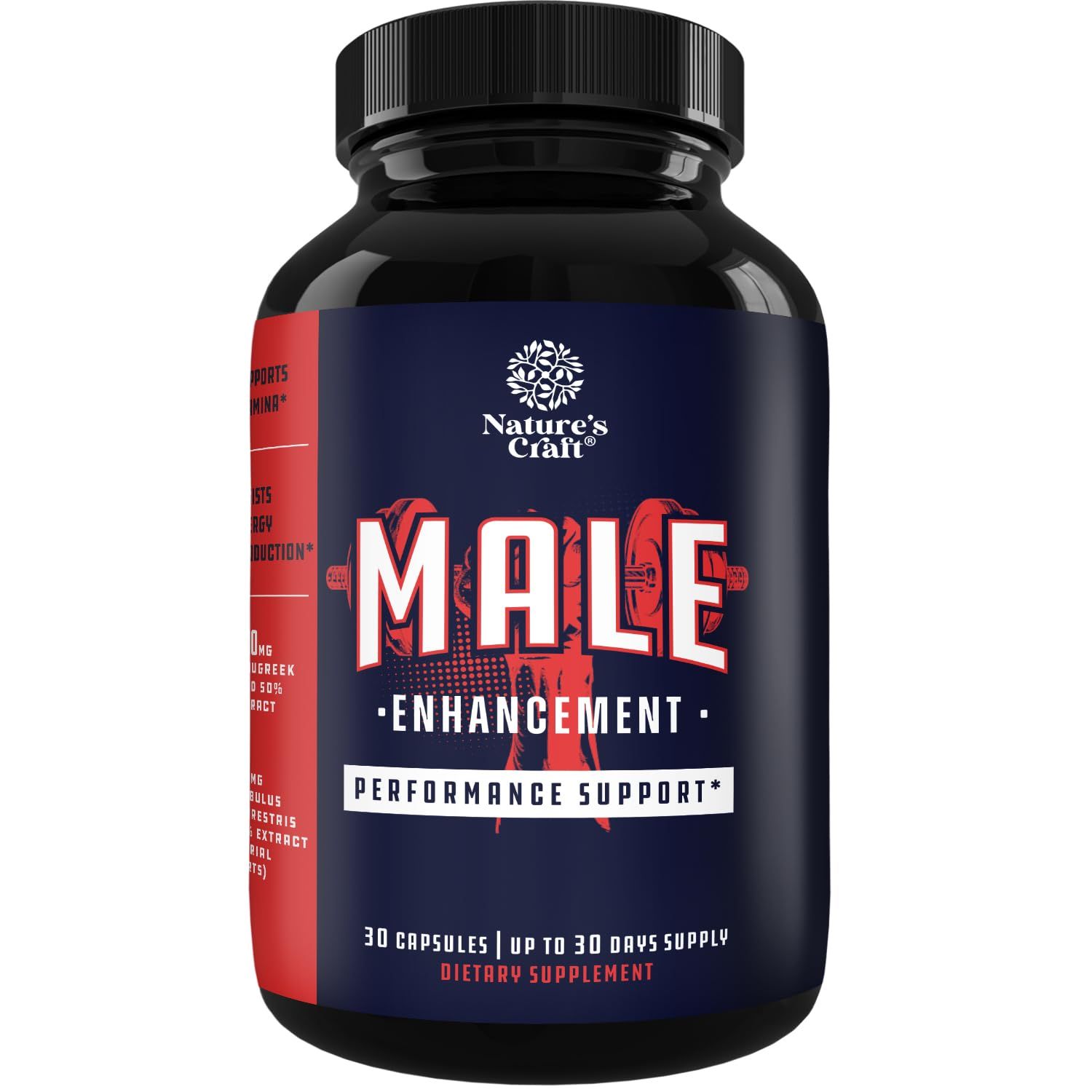 Natural Halal Male Enhancement Supplement for Increased Energy and Drive with Pure Maca Root Fenugreek Extract and Tongkat Ali Powder Best Stamina Booster